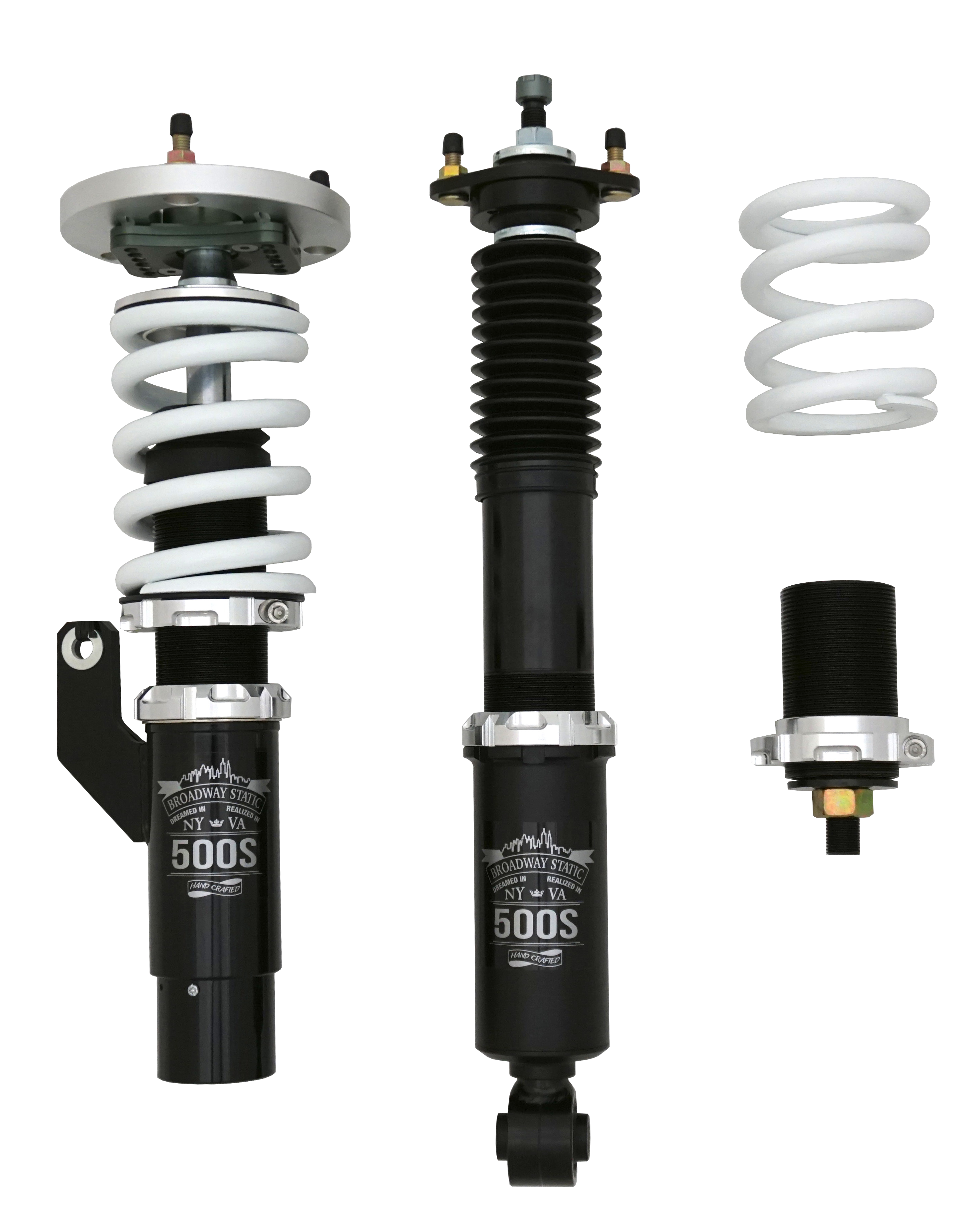 Broadway static suspension custom coilovers BMW 7 series E38 1996 through 2001 super low specs